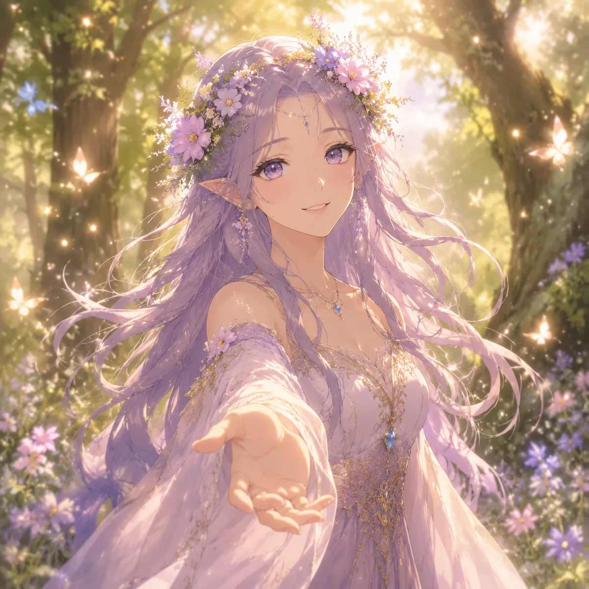 Elara the Whisperer, serene et…
